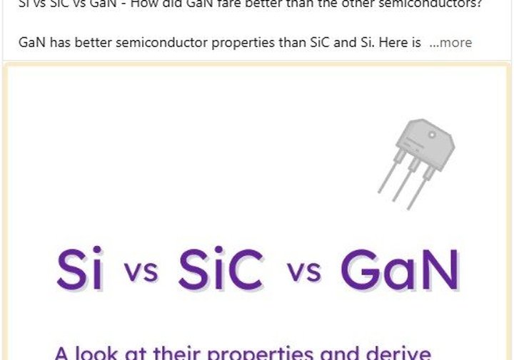 Screenshot: Si vs SiC vs GaN: a look at their properties